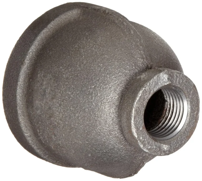 Anvil 8700134706 Malleable Iron Pipe Fitting, Reducer Coupling, 1-1/2 in x 1/2 in NPT Female, Black Finish