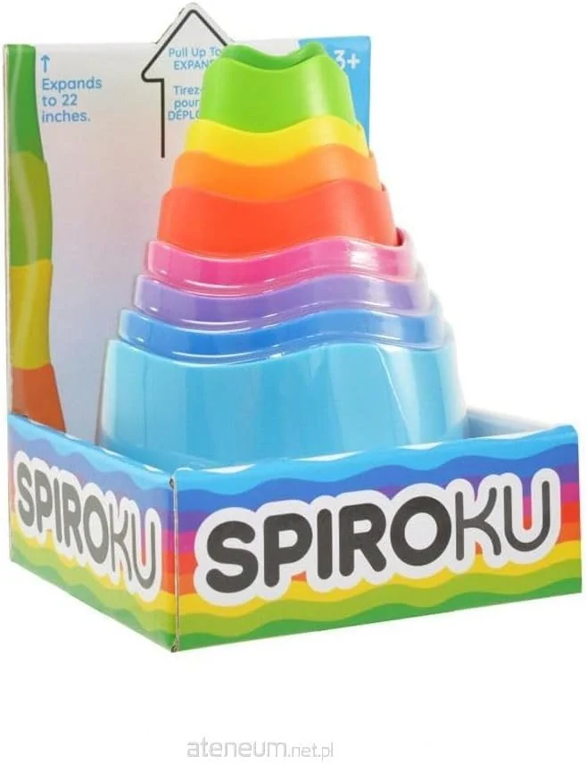 Fat Brain Toys SpiroKu – Stacking & Nesting Cylinders for Preschoolers, Kids 3+