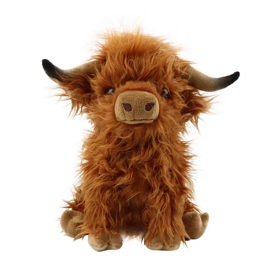 Scottish Highland Cattle Plush Baby Cow Stuffed Animal