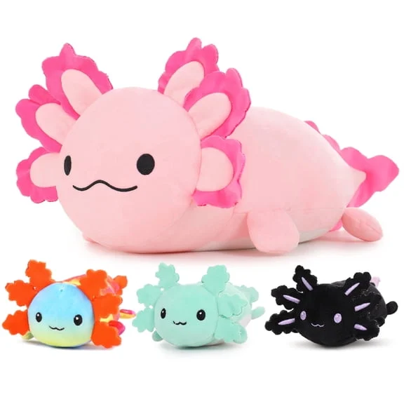 MaoGoLan 23.5 in Giant Axolotl Plush with 3 Babies