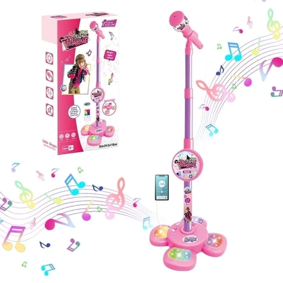 Kids Karaoke Microphone Toy with Stand