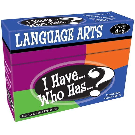 I Have, Who Has? Language Arts Game, Grades 4–5