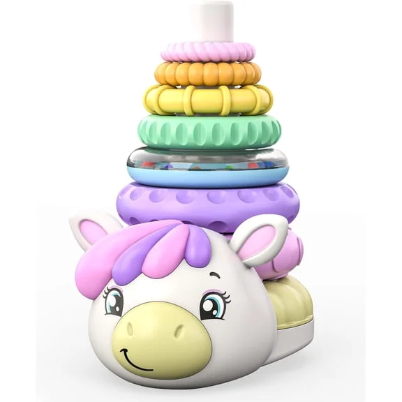 Move2Play Unicorn Stacking Toy, 7 Rings