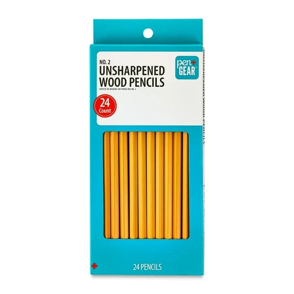 Pen+Gear No. 2 HB Wood Pencils, 24 Count