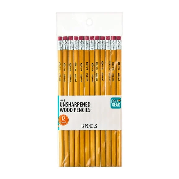 Pen+Gear No. 2 HB Wood Pencils, 12 Count